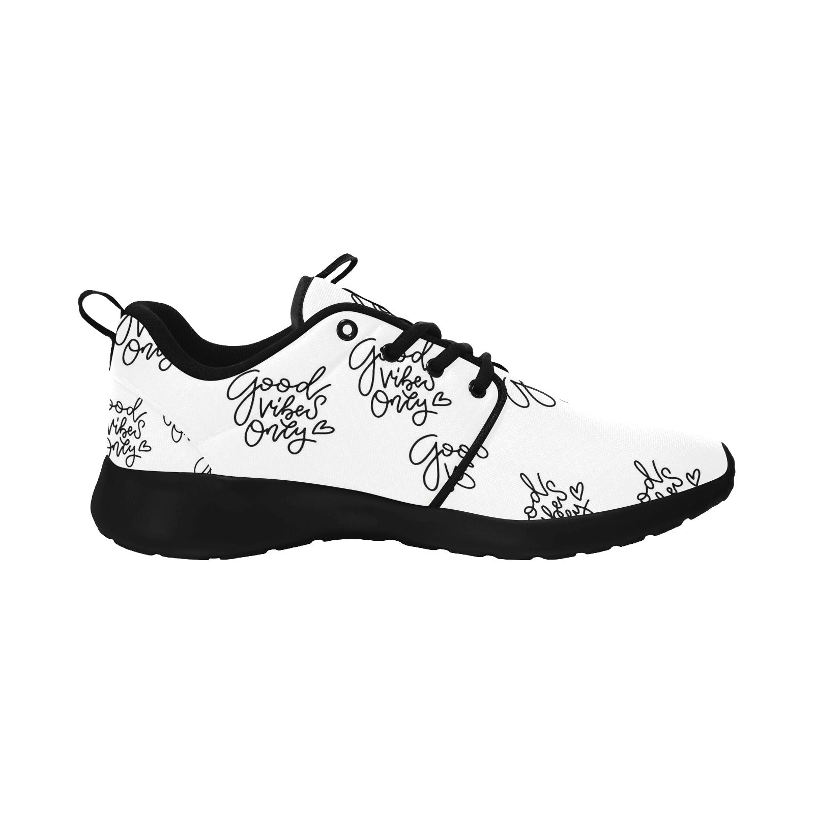 Womens Good Vibes Only Pull Loop Sneakers