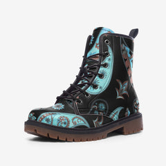 Paisley Vibes Casual Leather Lightweight boots