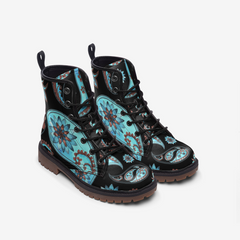 Paisley Vibes Casual Leather Lightweight boots