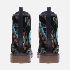 Paisley Vibes Casual Leather Lightweight boots