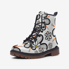 Flower Haven Casual Leather Lightweight boots