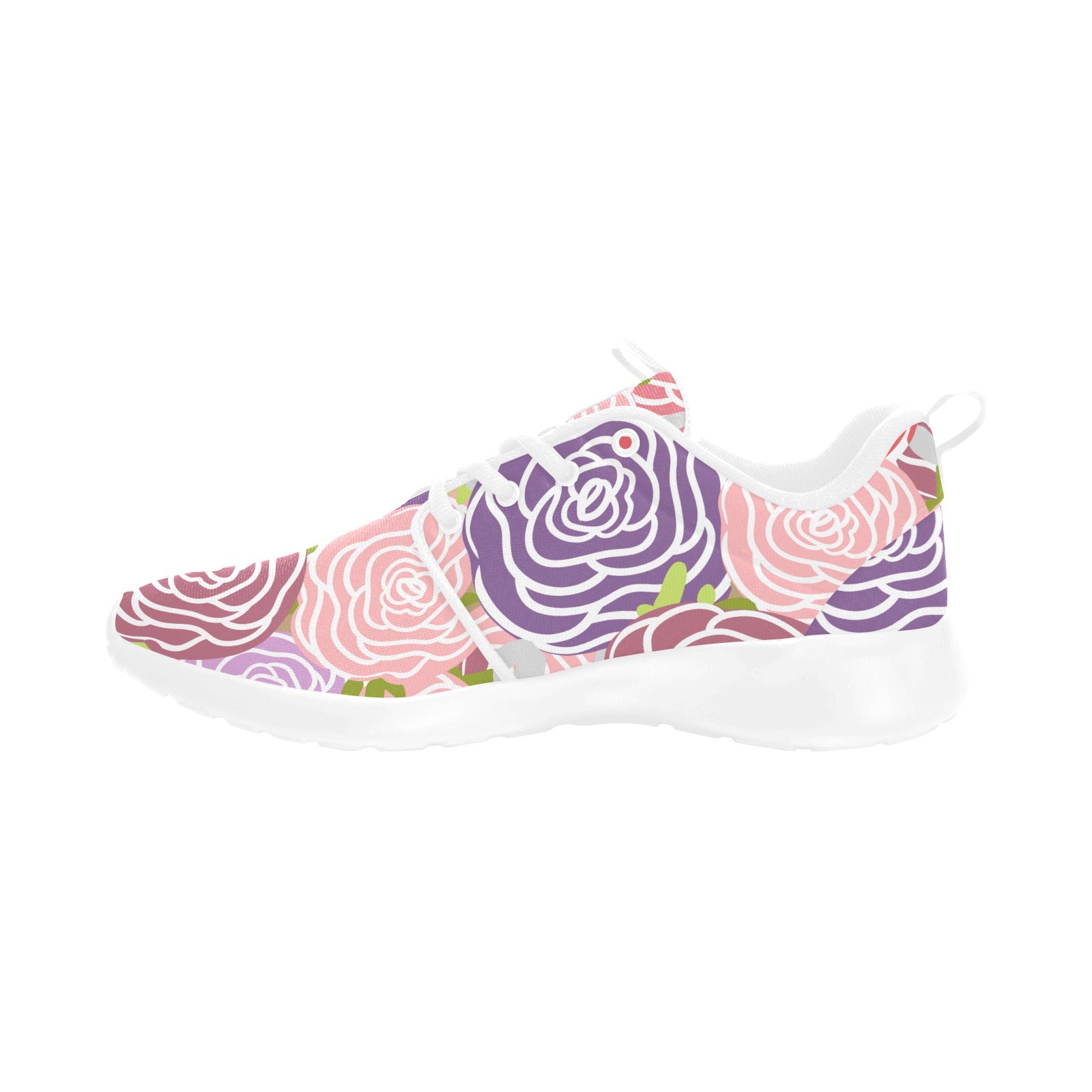 Womens World of Roses Pull Loop Sneakers