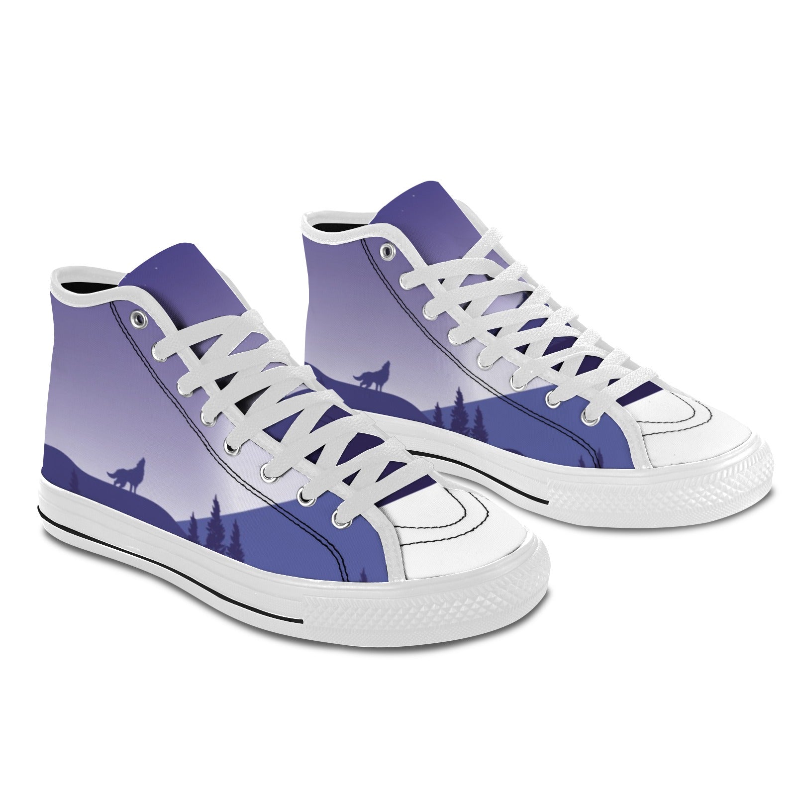 Howling wolves Mens High Tops