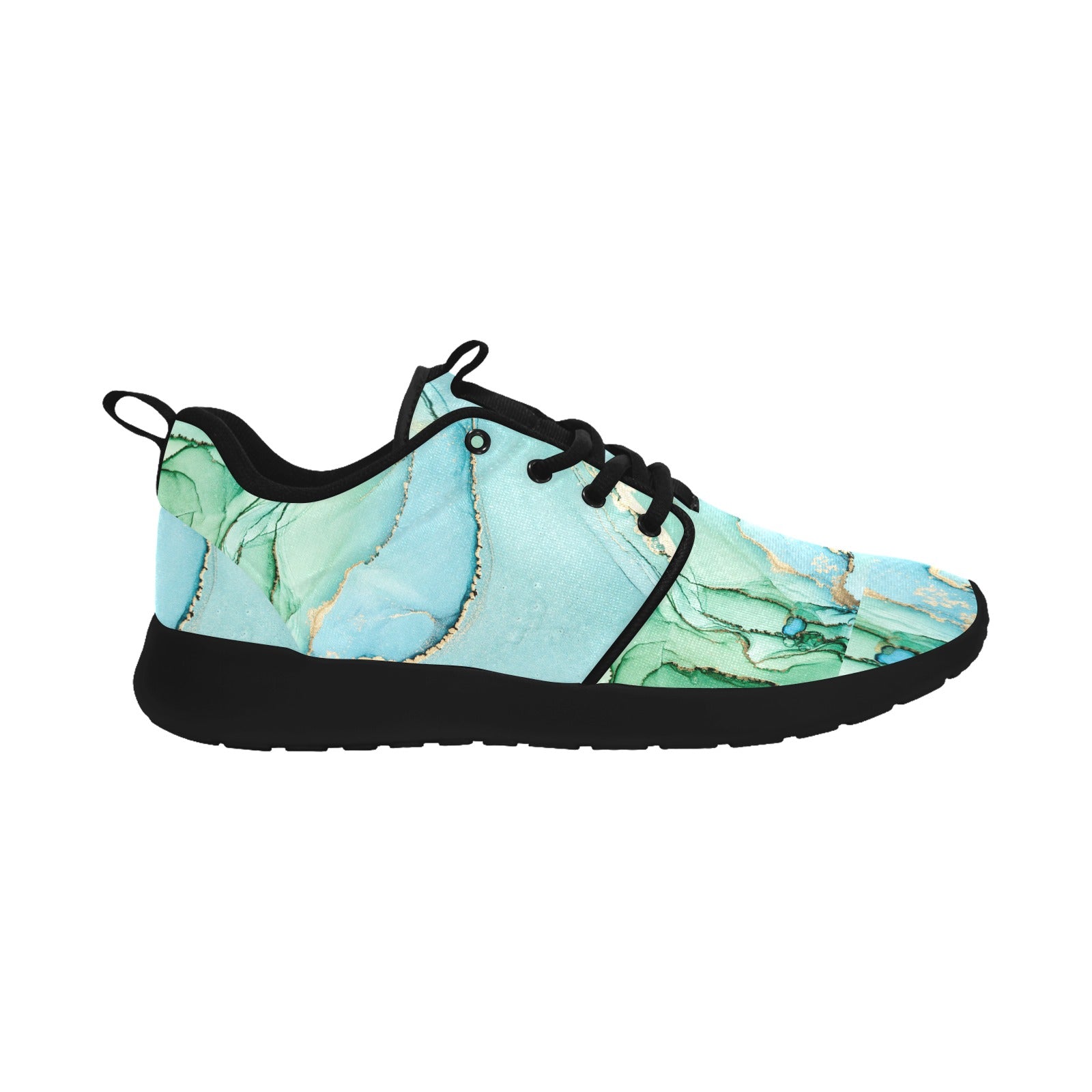 Womens Touch of Green Pull Loop Sneakers