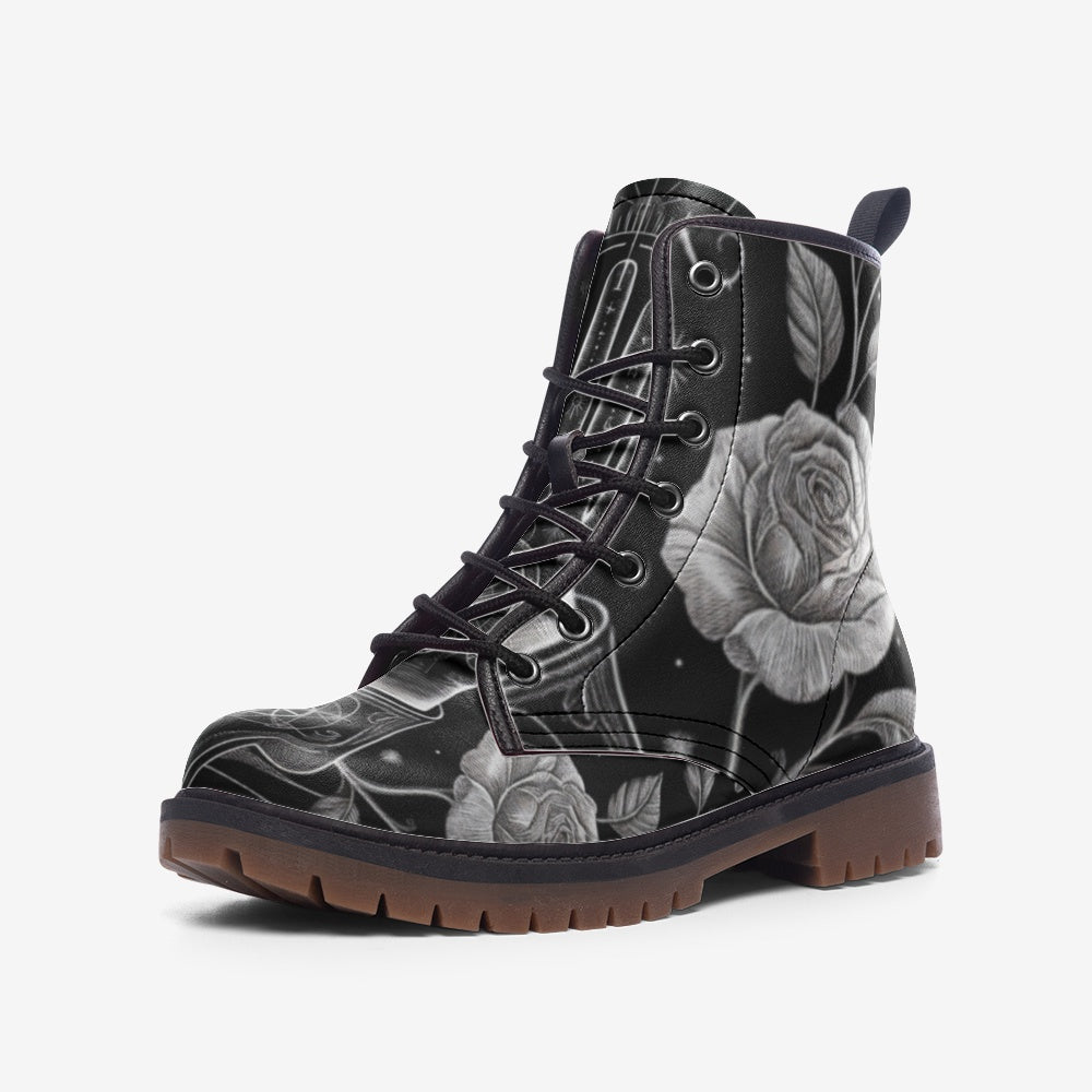 Black Rose Casual Leather Lightweight boots