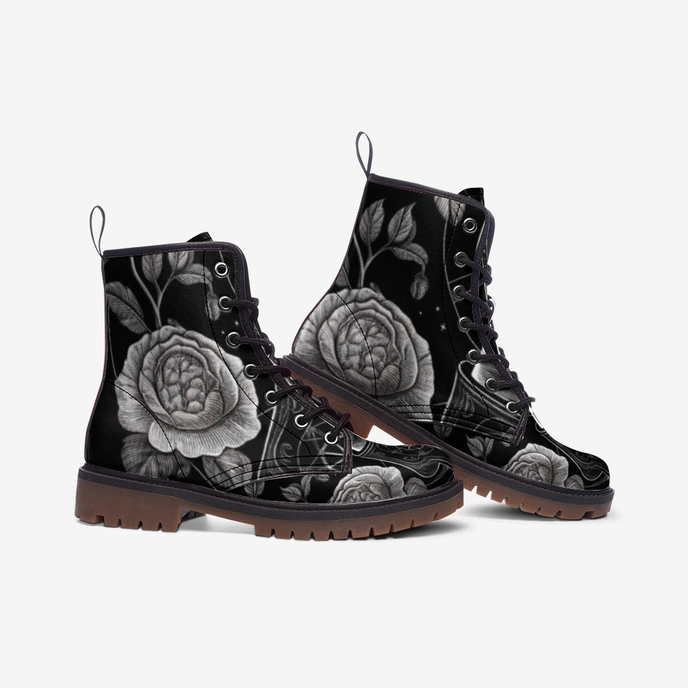 Black Rose Casual Leather Lightweight boots