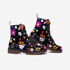 Flower in passion Casual Leather Lightweight boots