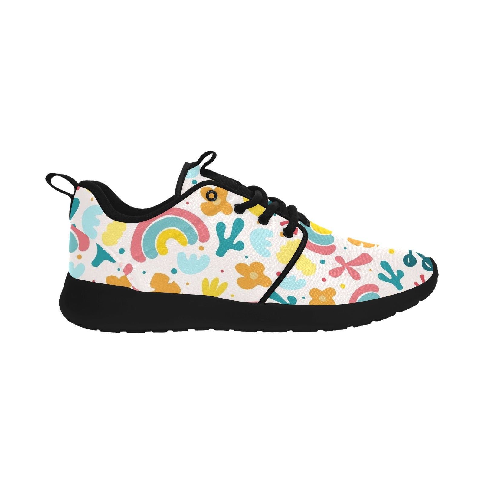 Womens Rainbow Love Pull Loop Sneakers