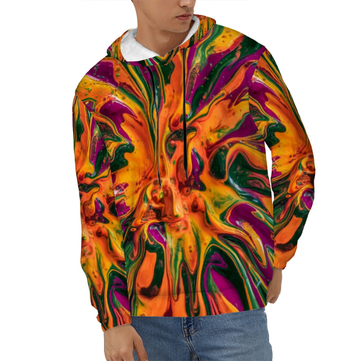 Vibe Nation Paint Splash Vibes Men's Hoodie