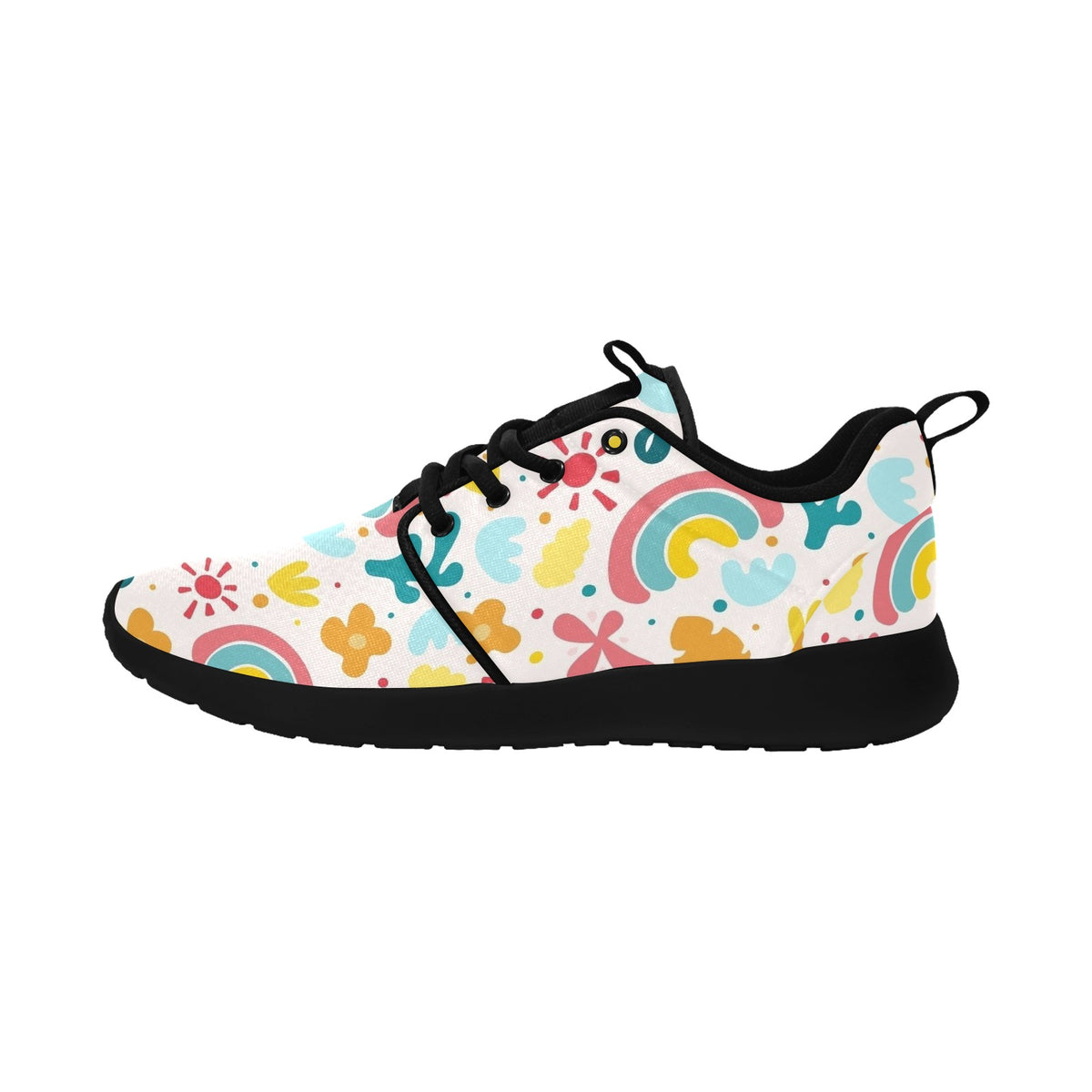 Womens Rainbow Love Pull Loop Sneakers