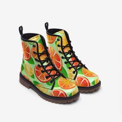 Citrus Vibes Casual Leather Lightweight boots