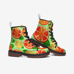 Citrus Vibes Casual Leather Lightweight boots