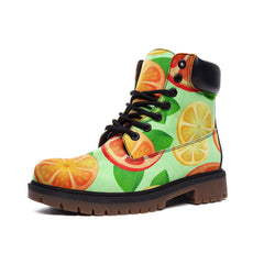 Citrus Vibes Casual Leather Lightweight boots