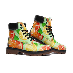 Citrus Vibes Casual Leather Lightweight boots