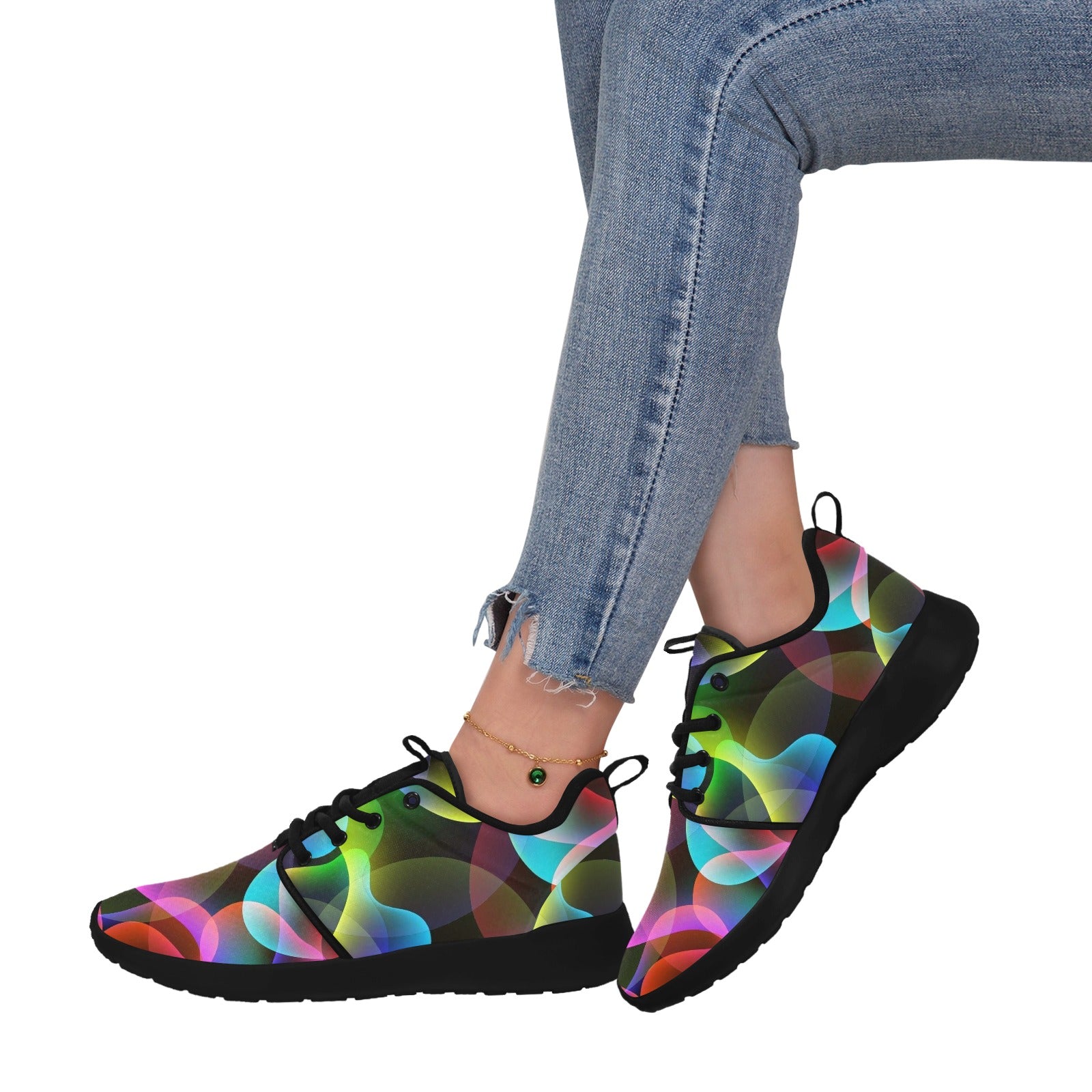 Womens Sprinkle of Colour Pull Loop Sneakers