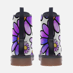 Flower Passion Casual Leather Lightweight boots