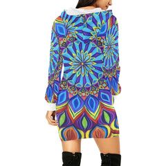 Womens Chakara All Over Hooded Dress