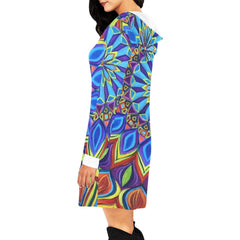 Womens Chakara All Over Hooded Dress