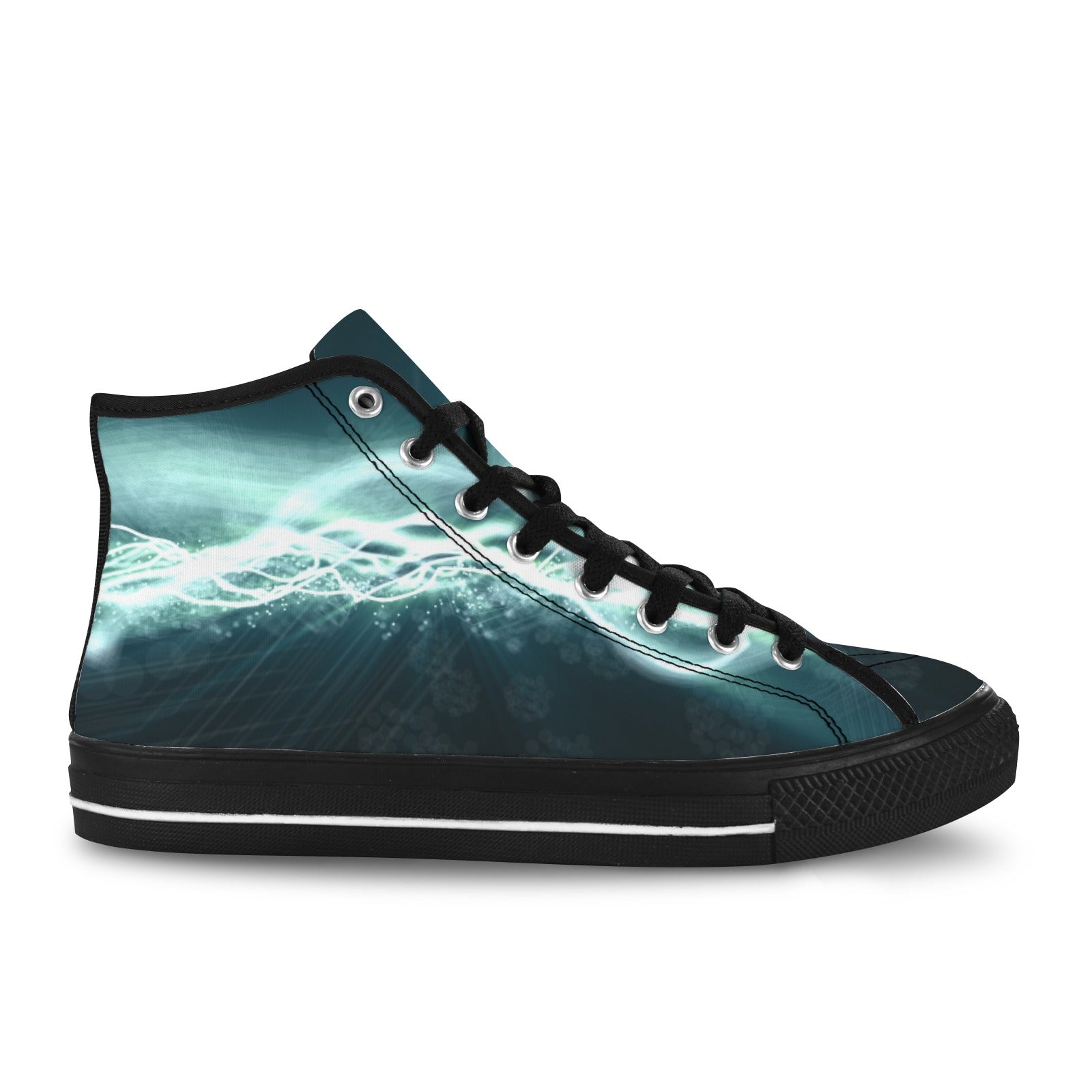 Electric Waves Mens High Tops