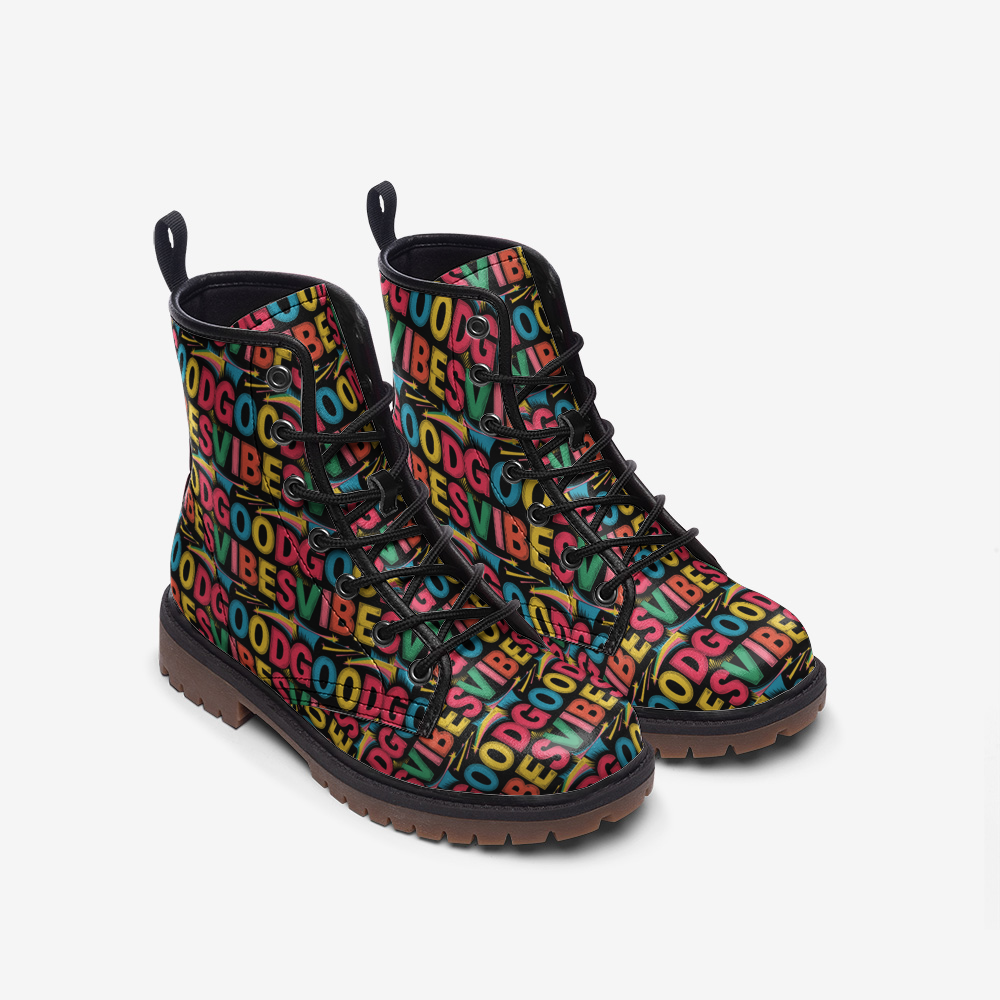 Good Vibes Casual Leather Lightweight boots