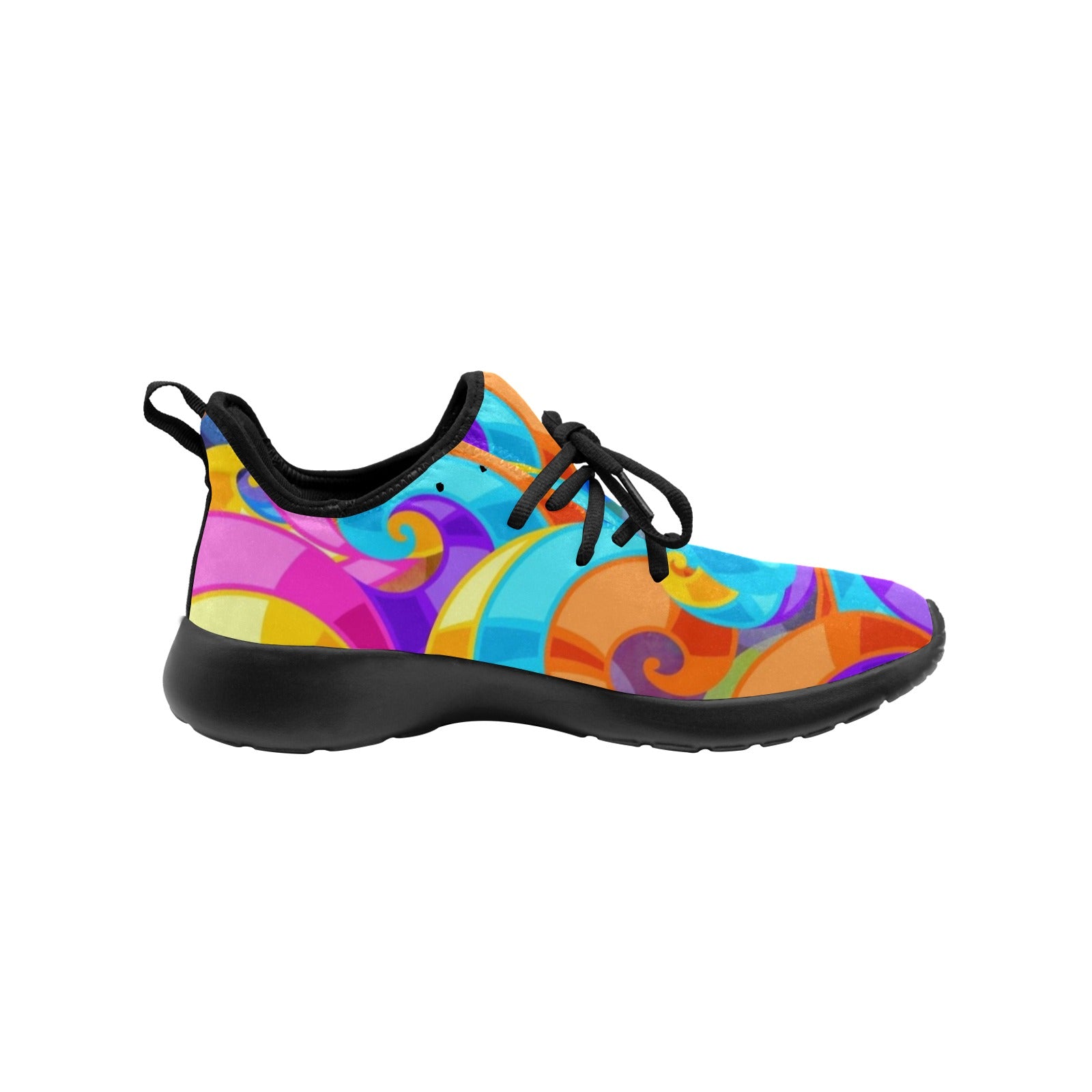 Womens Graffiti Look Slip on Sneakers