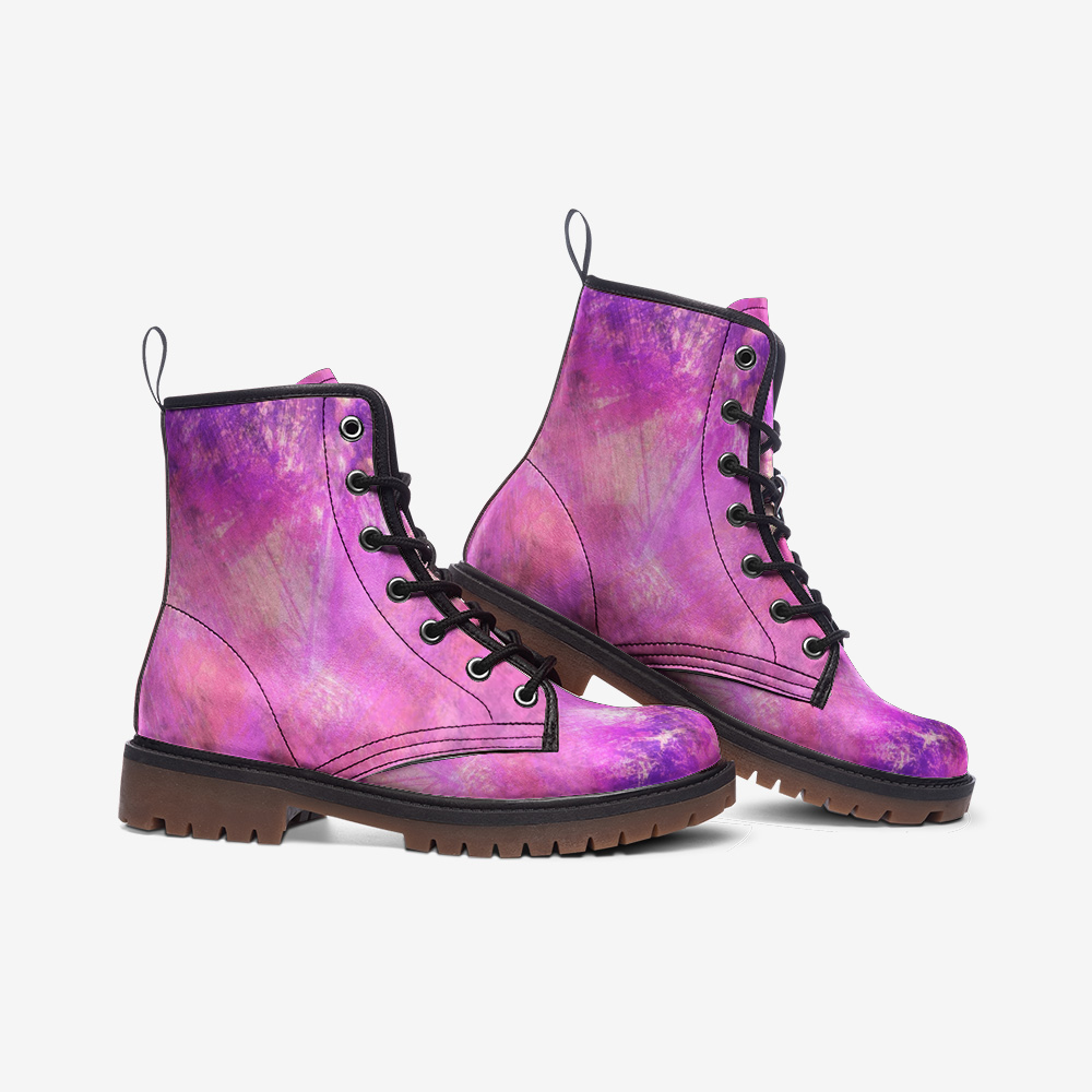 Pink Shimmer Casual Leather Lightweight boots