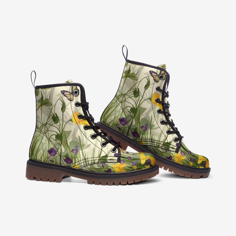 Wildflower Meadow Casual Leather Lightweight boots