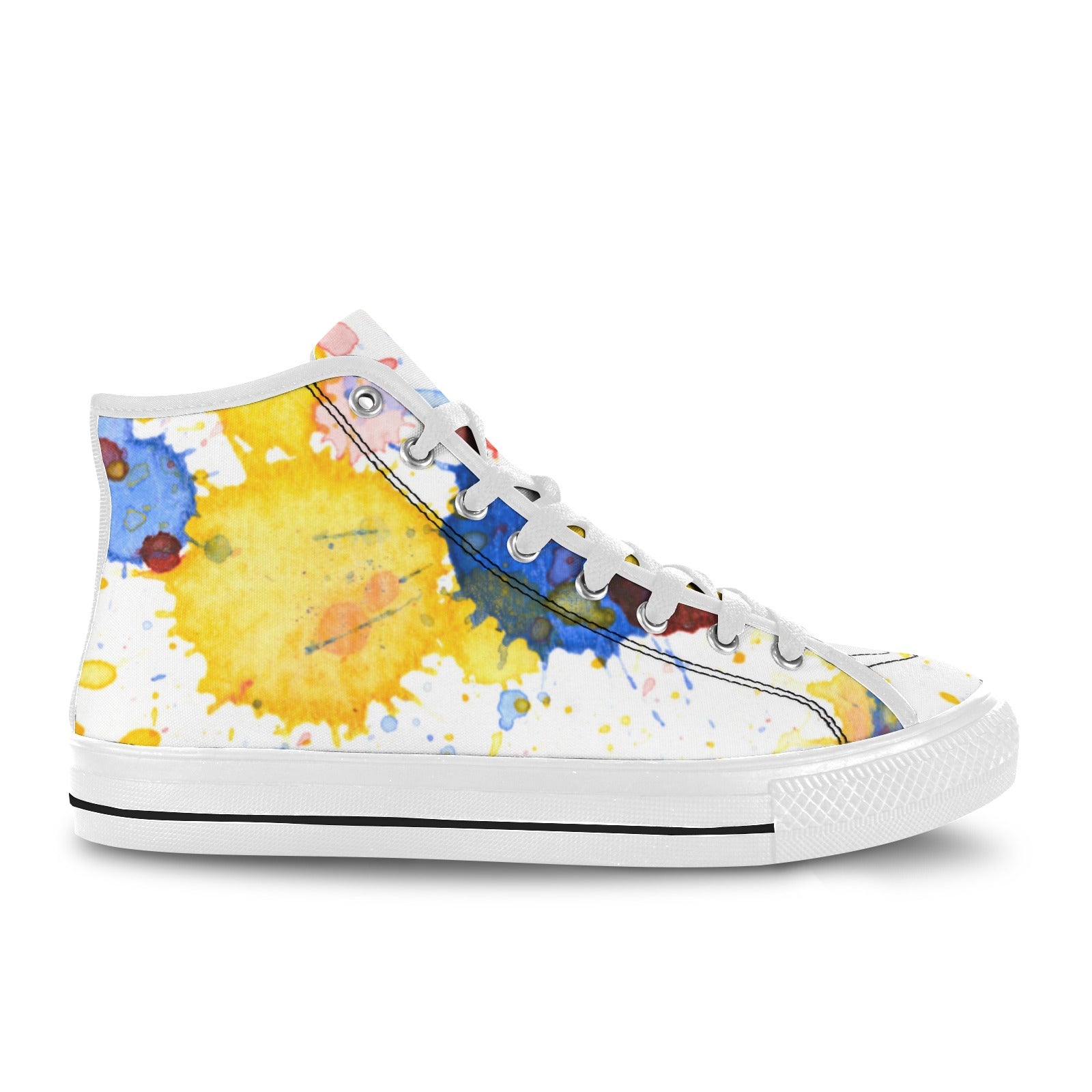 Vivid Paint Splash Mens High Tops