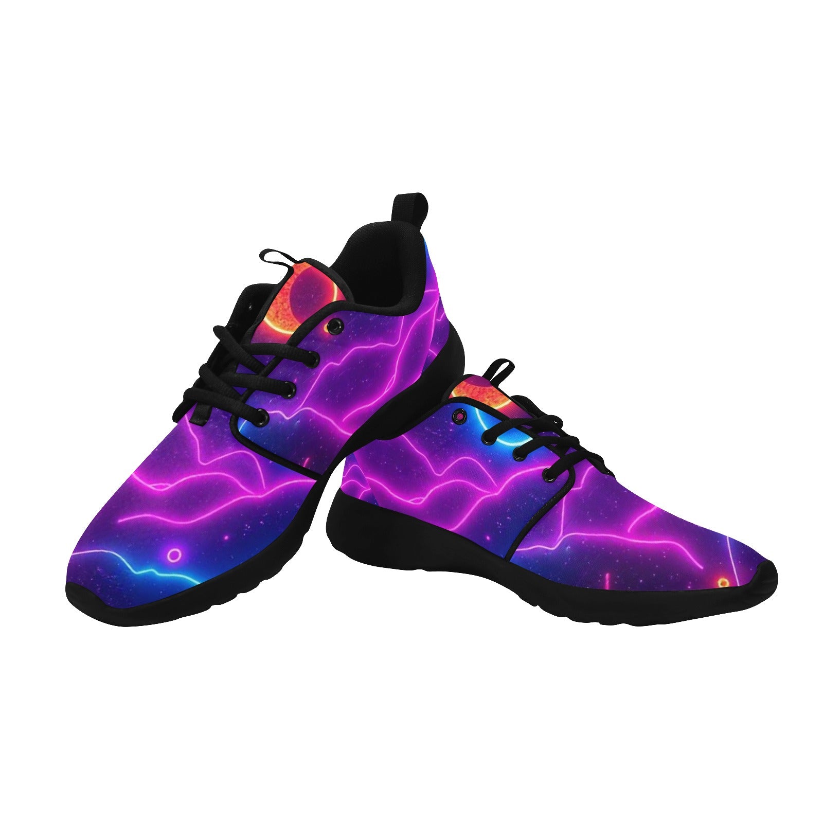 Womens Neon effect Pull Loop Sneakers