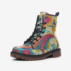 Paisley Clutter Casual Leather Lightweight boots