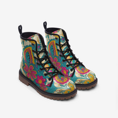 Paisley Clutter Casual Leather Lightweight boots